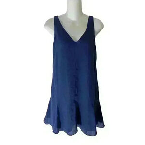 Parker Women's Silk Sleeveless Dress Navy Blue Sz XS Nwot  $265